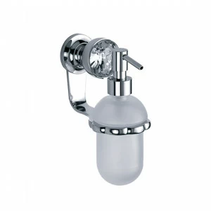 Дозатор для жидкого мыла с настенным держателем JOERGER Palazzo Crystal