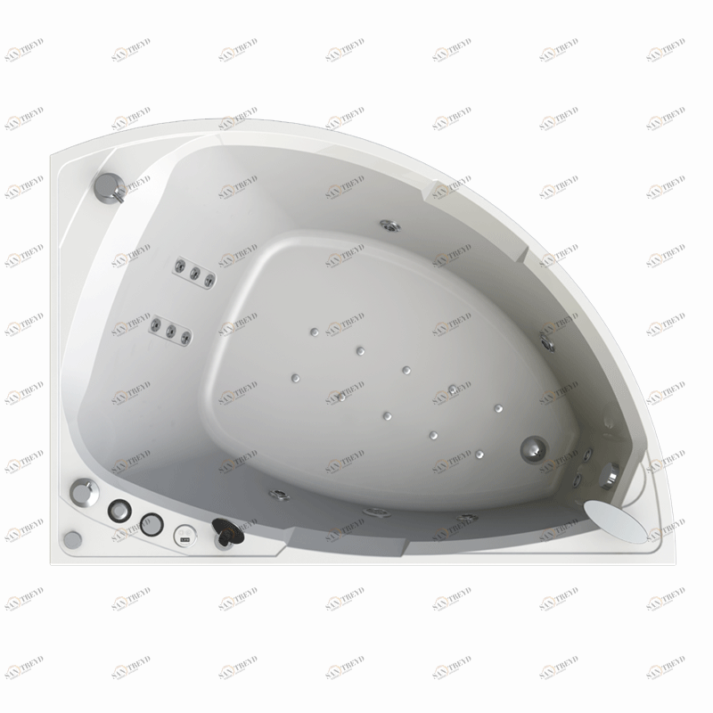 Гидромассаж "Лечебный Chrome" на ванну Астория (двигатель 900 Вт, джет Глори - 2 шт., джет Джереми - 4 шт., джет Микро - 6 шт.) Radomir 1-65-2-0-2-019