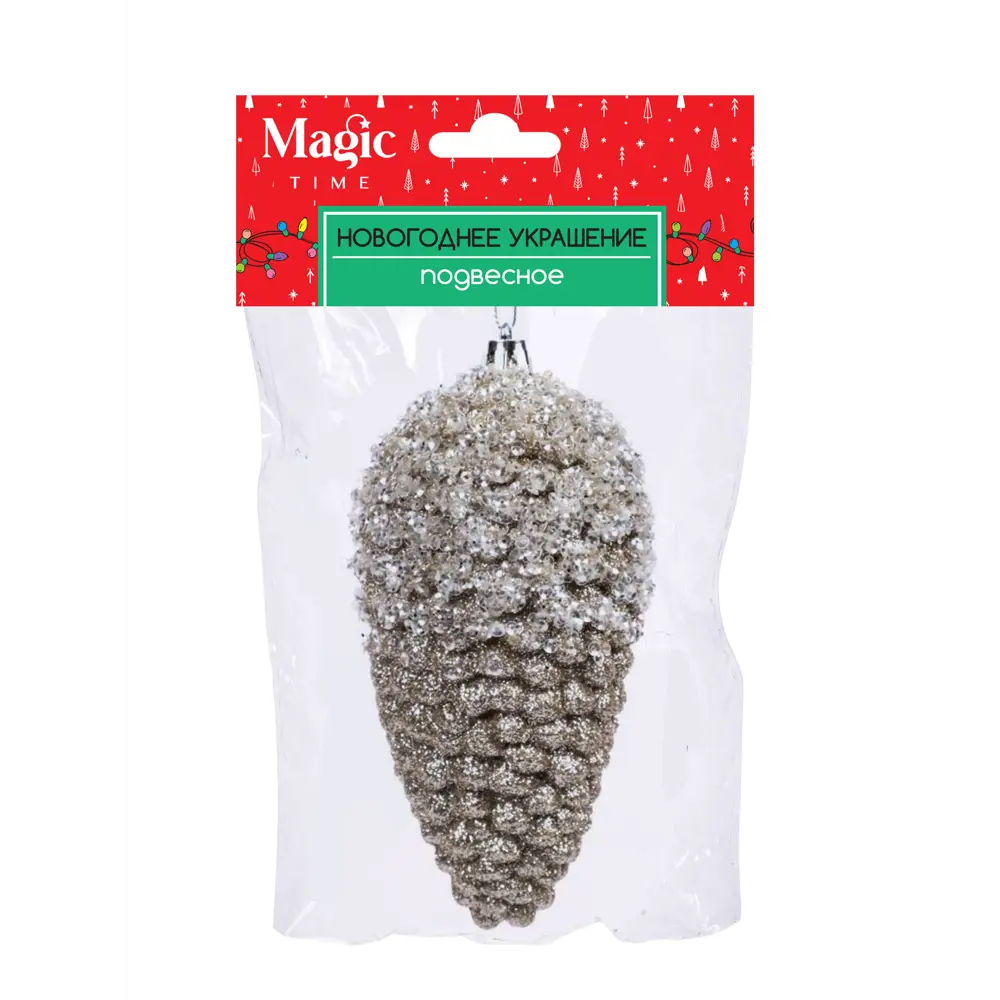 89381664 Украшение елочное «Шишка», 14x7 см, цвет золотой STLM-1497639 Santreyd  - Вид №2