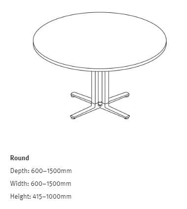 Круглый стол со спицами Herman Miller Everywhere ARCH-00143810 - Вид №7