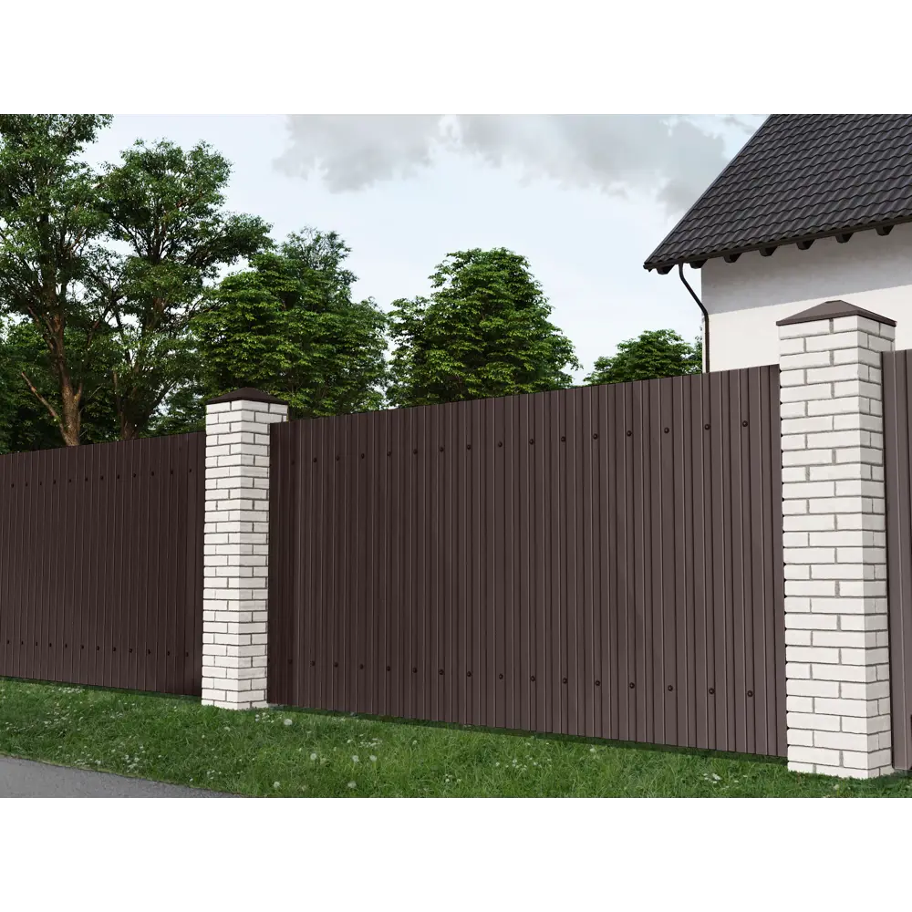 Santreyd Профнастил С8 коричневый для заборов и облицовки 82349833 STLM-0025163 - Вид №3