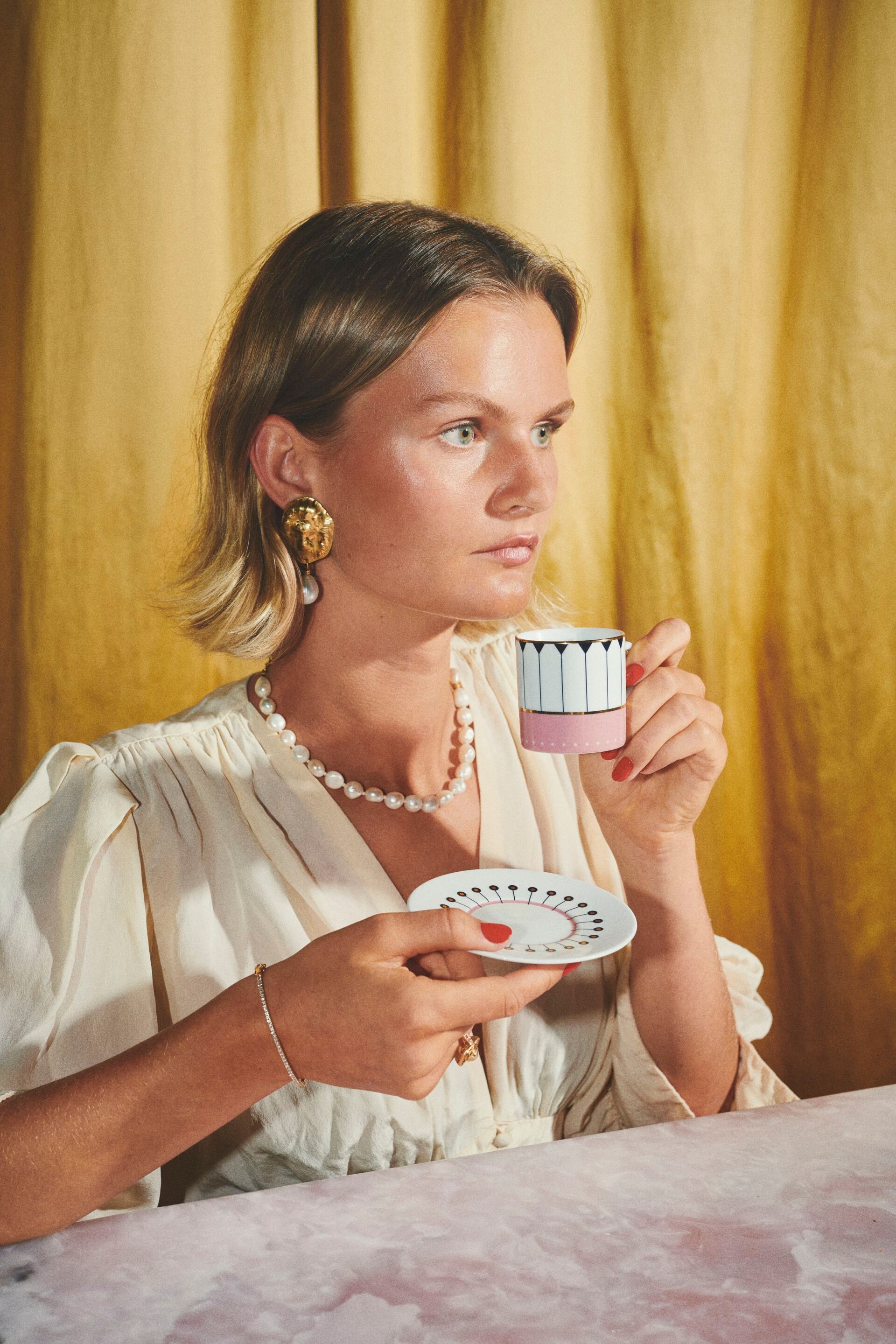 Фарфоровая кофейная чашка с блюдцем Reflections Copenhagen VELVET MORNING ARCH-00027734 - Вид №2