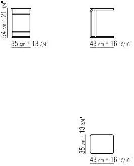 Flexform Сервисный столик из металла со столешницей из лакированного дерева Carlotta 13u74 - Вид №1