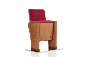Кресло для театра из бука и ткани Barfire