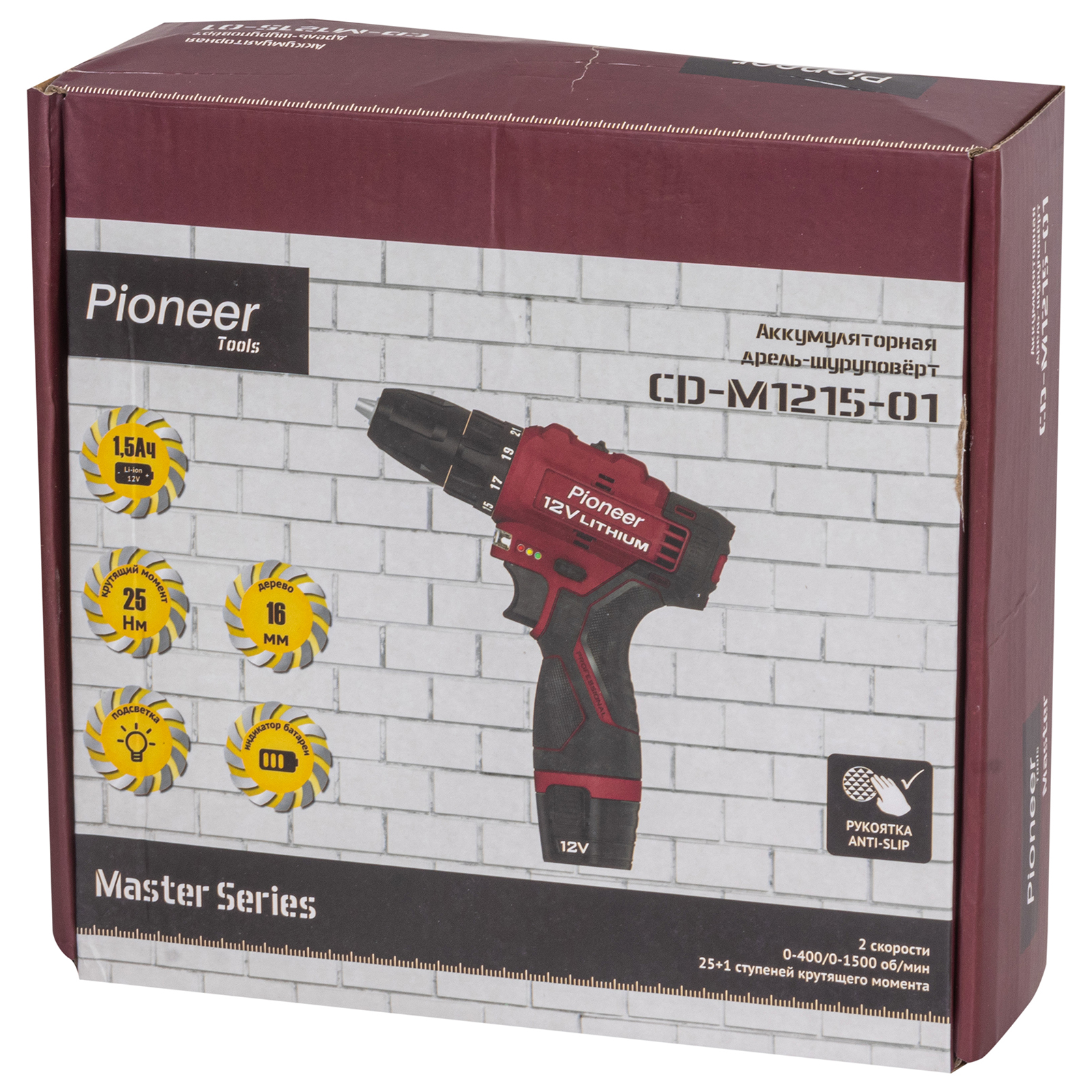 Дрель-шуруповерт Pioneer CD-M1215-01 9297408 STDN-0034971 - Вид №6