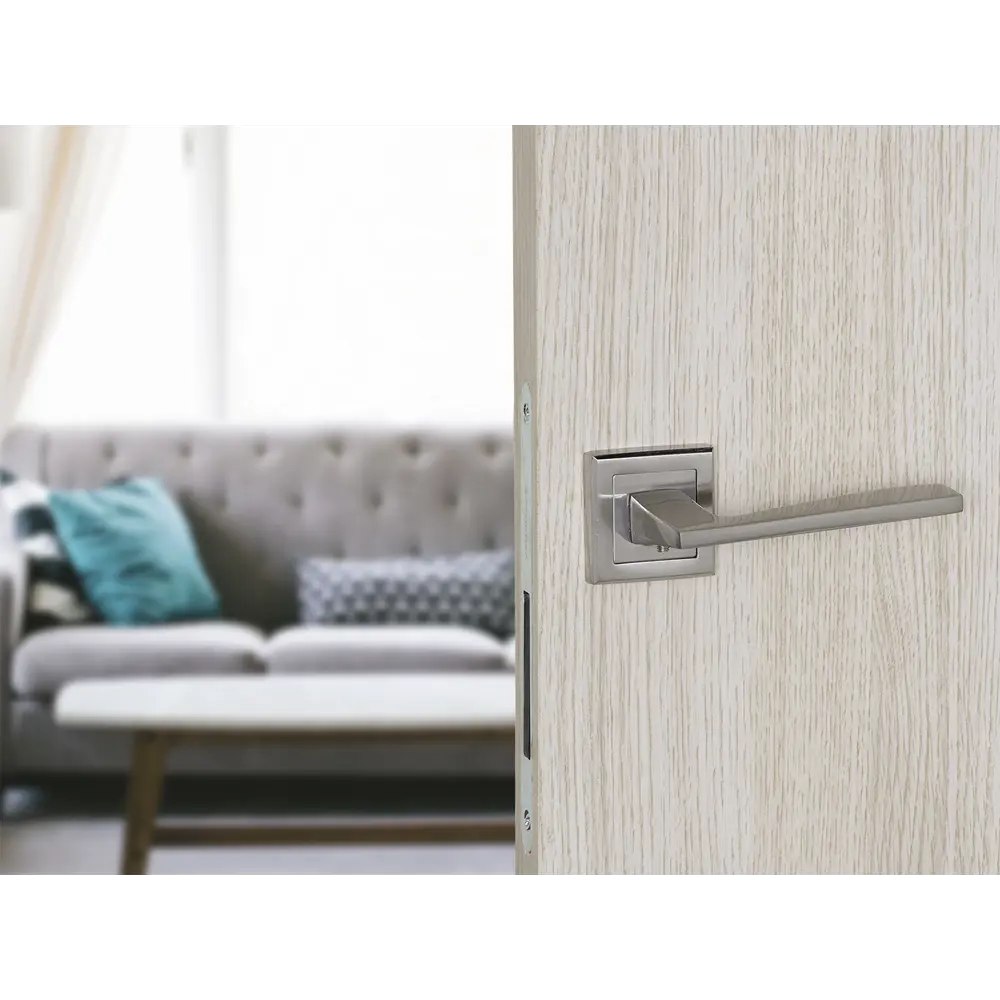 Дверная ручка на розетке Фабрика Замков A 201 SN в матовом никеле 18809844 STLM-0012933 - Вид №9