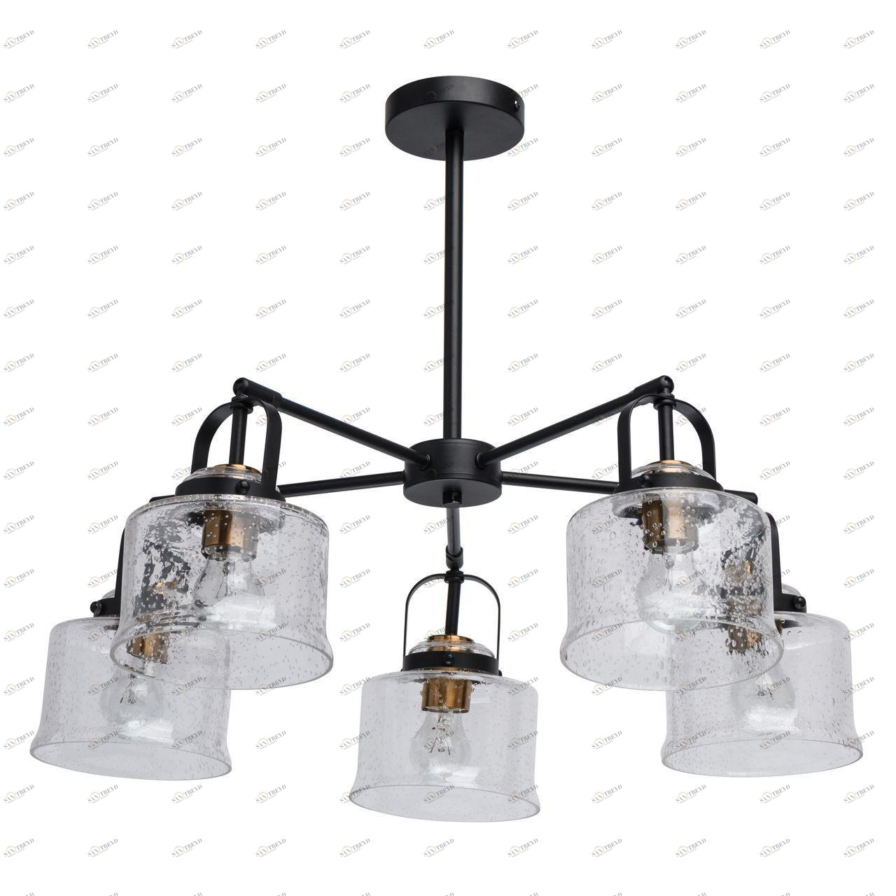 Подвесная люстра De Markt Вальтер 551012005 DE MARKT ДИЗАЙНЕРСКИЕ, ВАЛЬТЕР 285803 Черный 