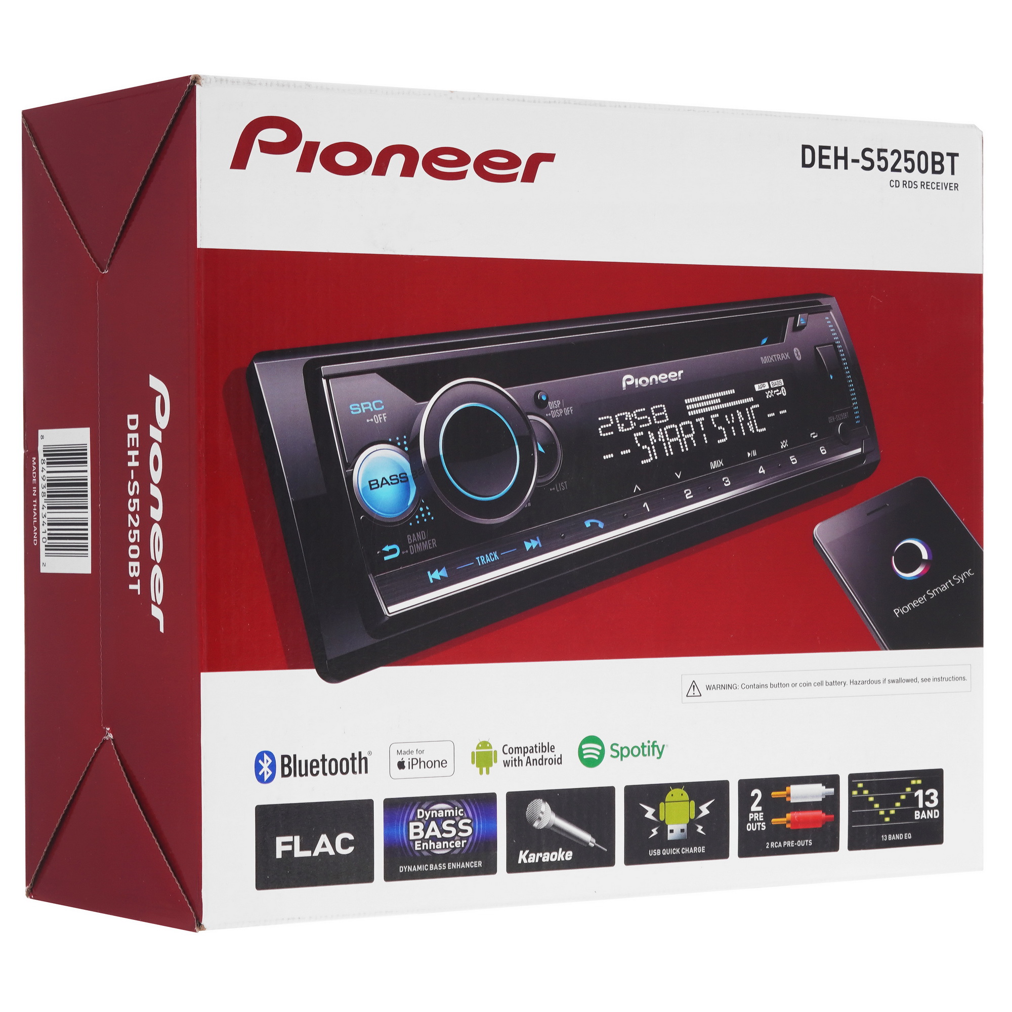 5088300 Автопроигрыватель Pioneer DEH-S5250BT STDN-0106974 - Вид №7