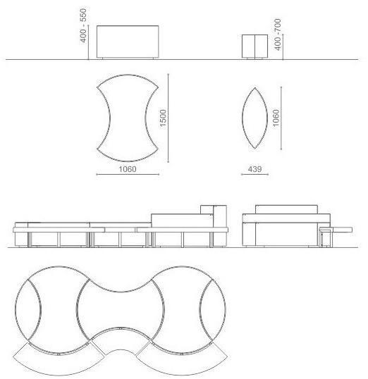 Metalco Кашпо для общественных мест из стали sun-id-1376451 - Вид №5