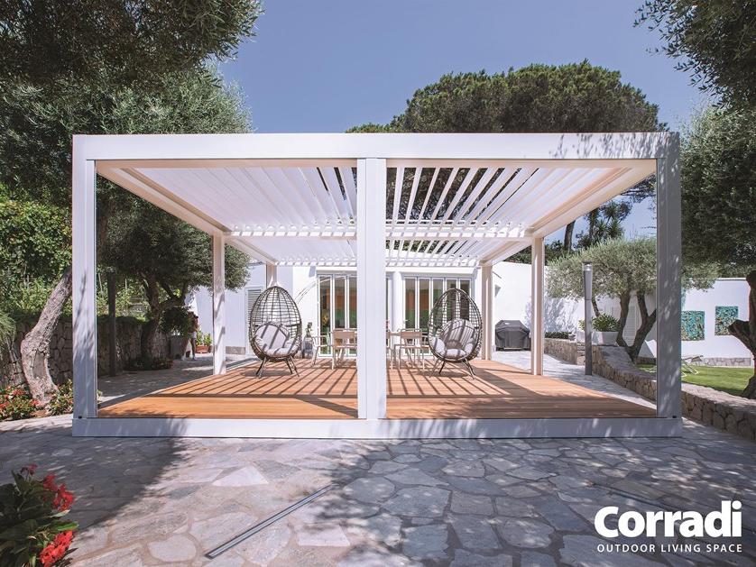 Corradi Алюминиевая пергола с регулируемыми жалюзи Bioclimatics sun-id-1405053 - Вид №3
