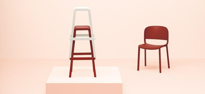 Pedrali Штабелируемый табурет из полипропилена Dome sun-id-1348689 - Вид №15