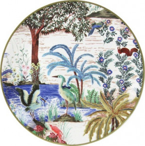 10659021 Gien Набор тарелок пирожковых Gien Дворцовый сад 17см, фаянс, 4шт Фаянс