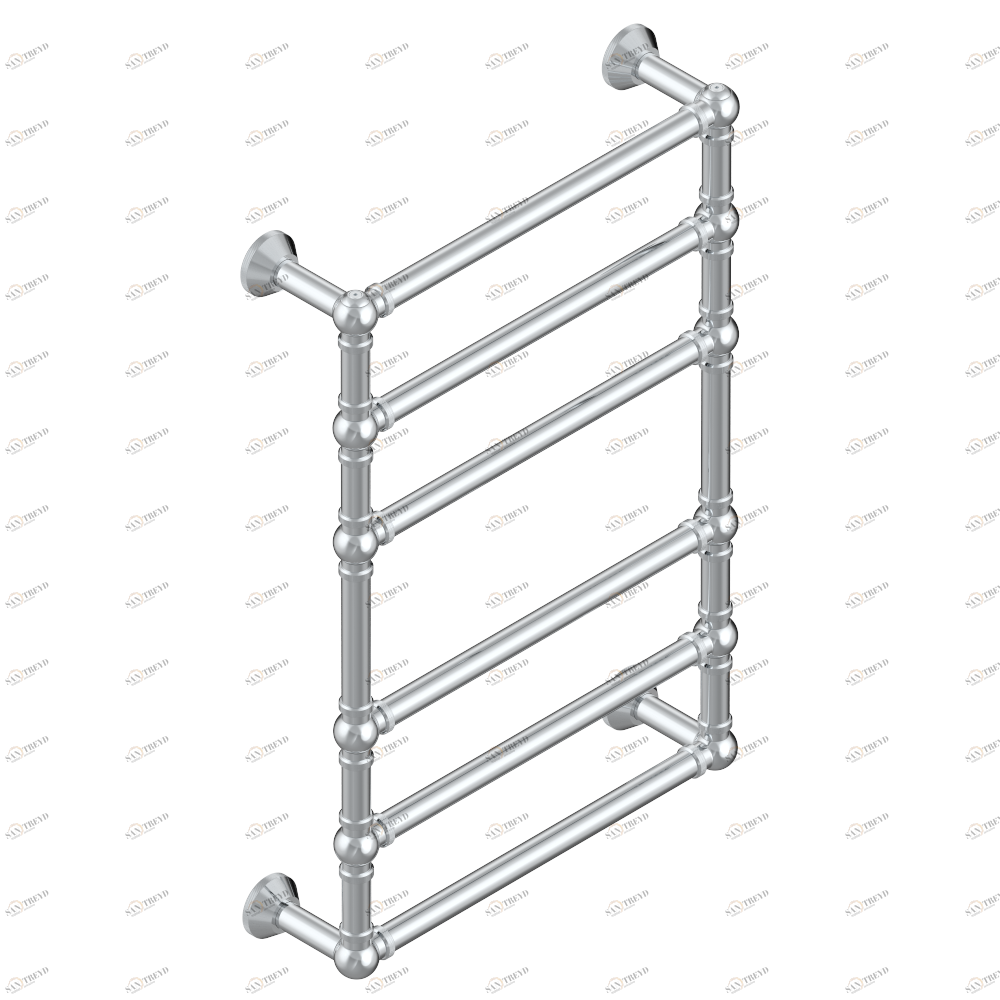 B6A-TWK6E Полотенцесушитель Традиционный рифленый, 6 перекладин, 623 мм x 923 мм, электрический Thg-paris Sèche-serviettes Traditionnel Хром B6A-TWK6E CAT.A
