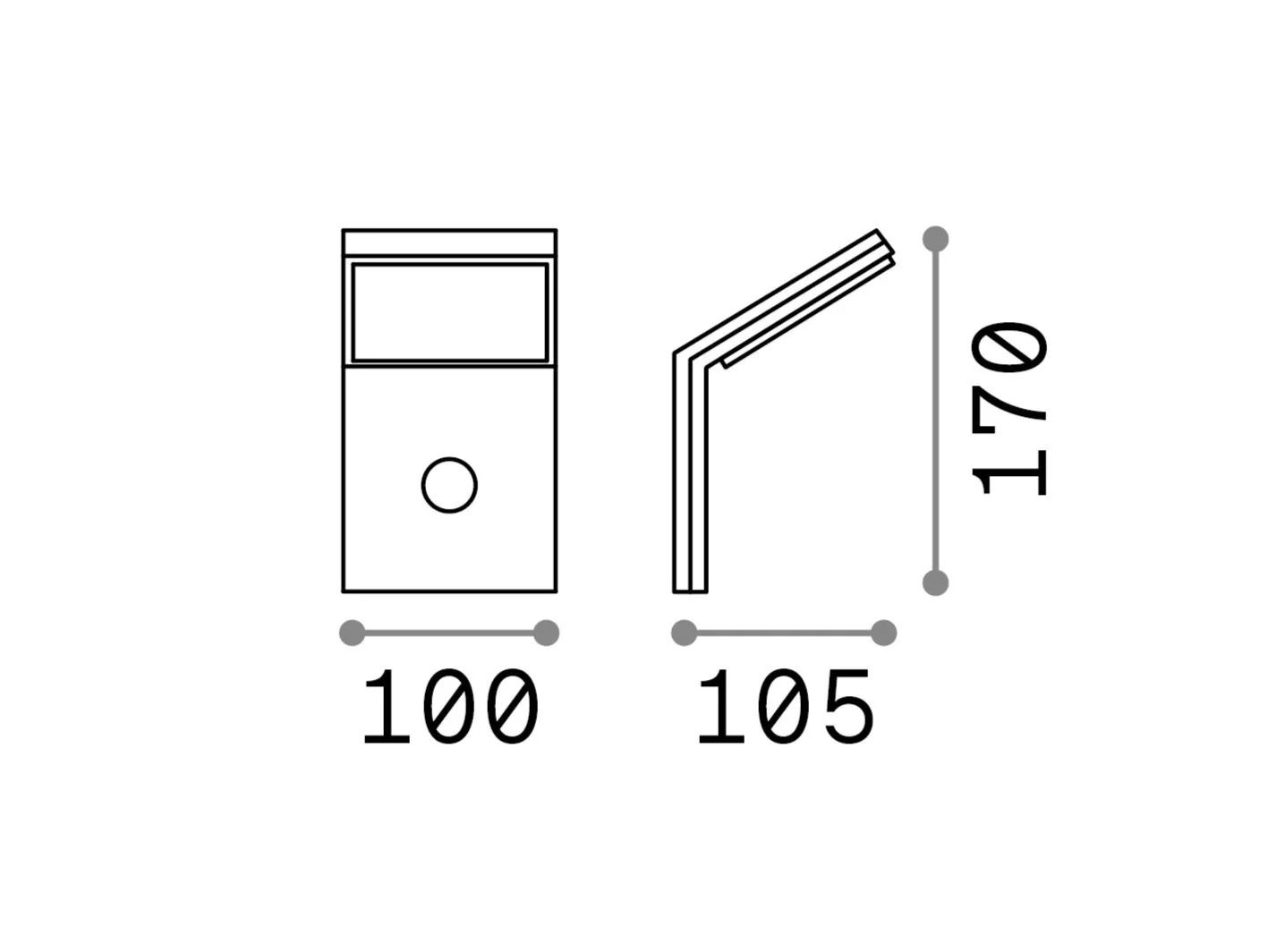 Открытый настенный светильник с датчиком движения Ideal Lux ARCH-00118080 - Вид №2