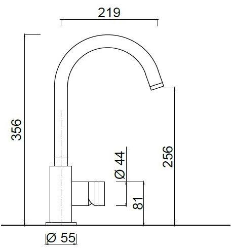 Rubinetteria Giulini Смеситель для кухни, однорычажный Myring Fmr0080 - Вид №1