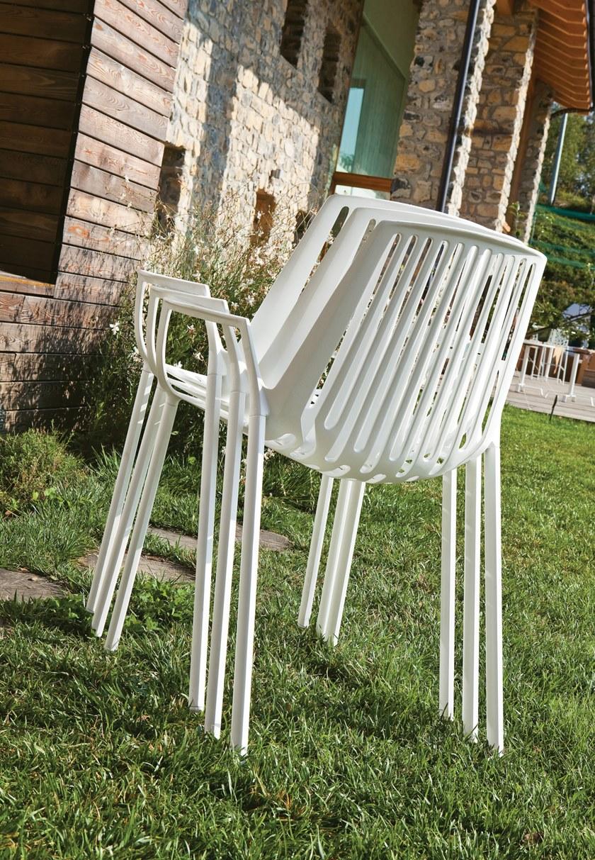 FAST Штабелируемый алюминиевый садовый стул с подлокотниками Omnia selection 850 - Вид №5