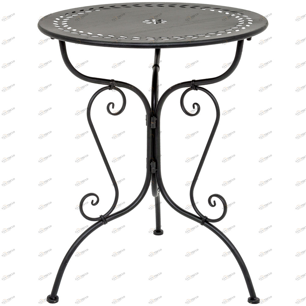 Столик кофейный черный антик "Жарден" BYOBJECT  130189 Черный Object Desire 