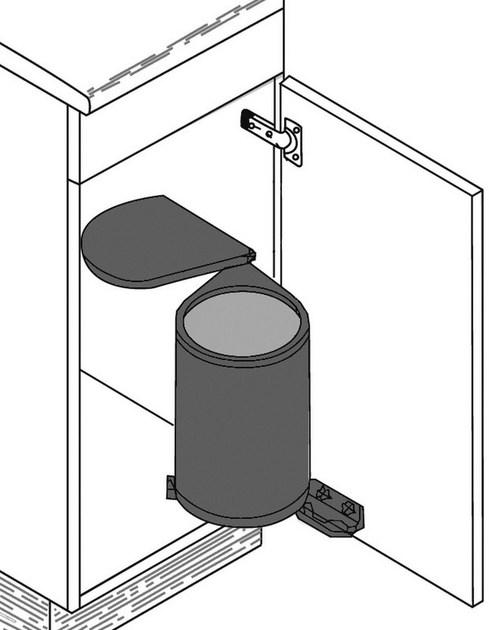 Würth Урна из нержавеющей стали Sistema di smistamento rifiuti 0683720062 - Вид №1