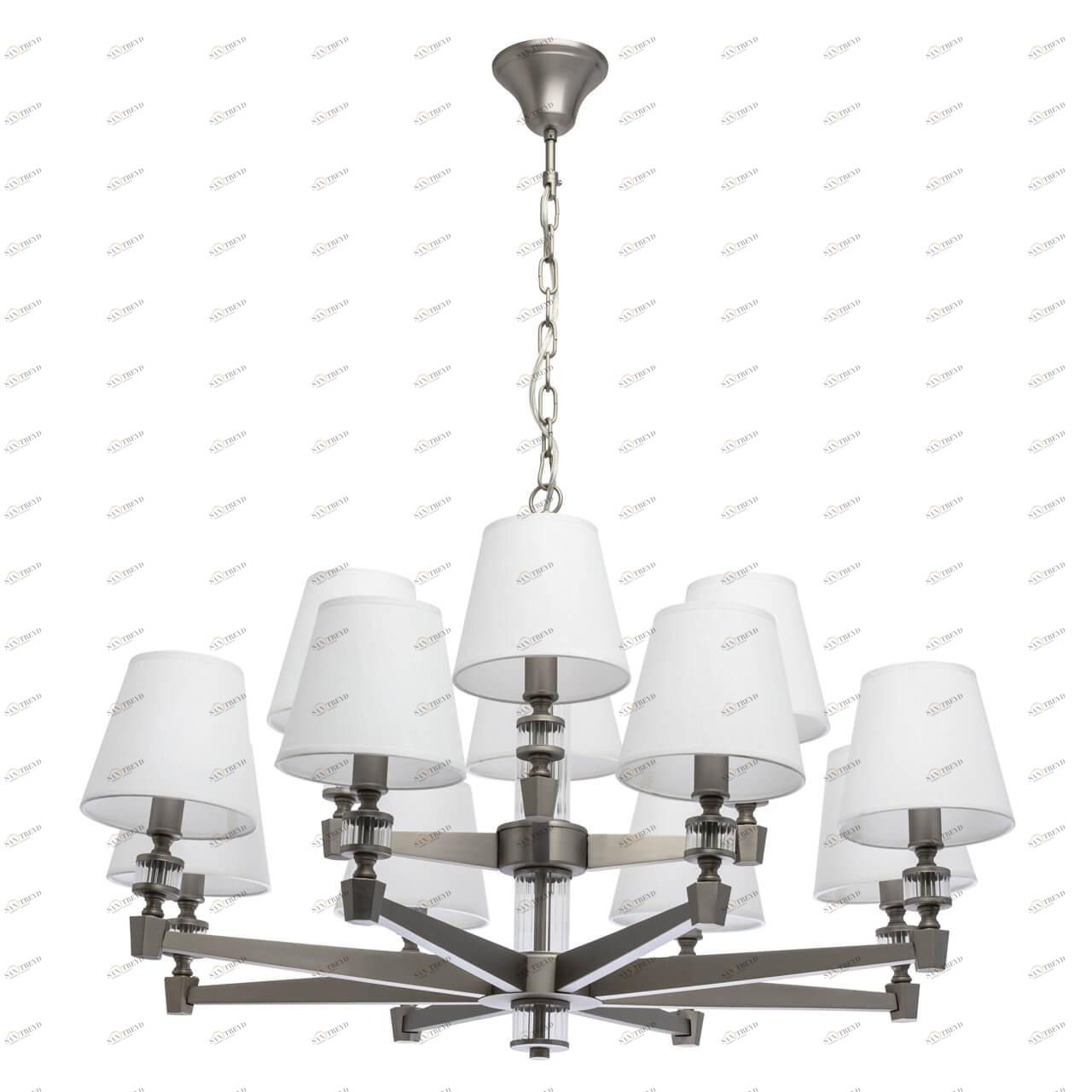 Подвесная люстра MW-Light Дэль Рей 8 700012912 MW-LIGHT ДИЗАЙНЕРСКИЕ, ДЭЛЬ РЕЙ 187734 Белый 