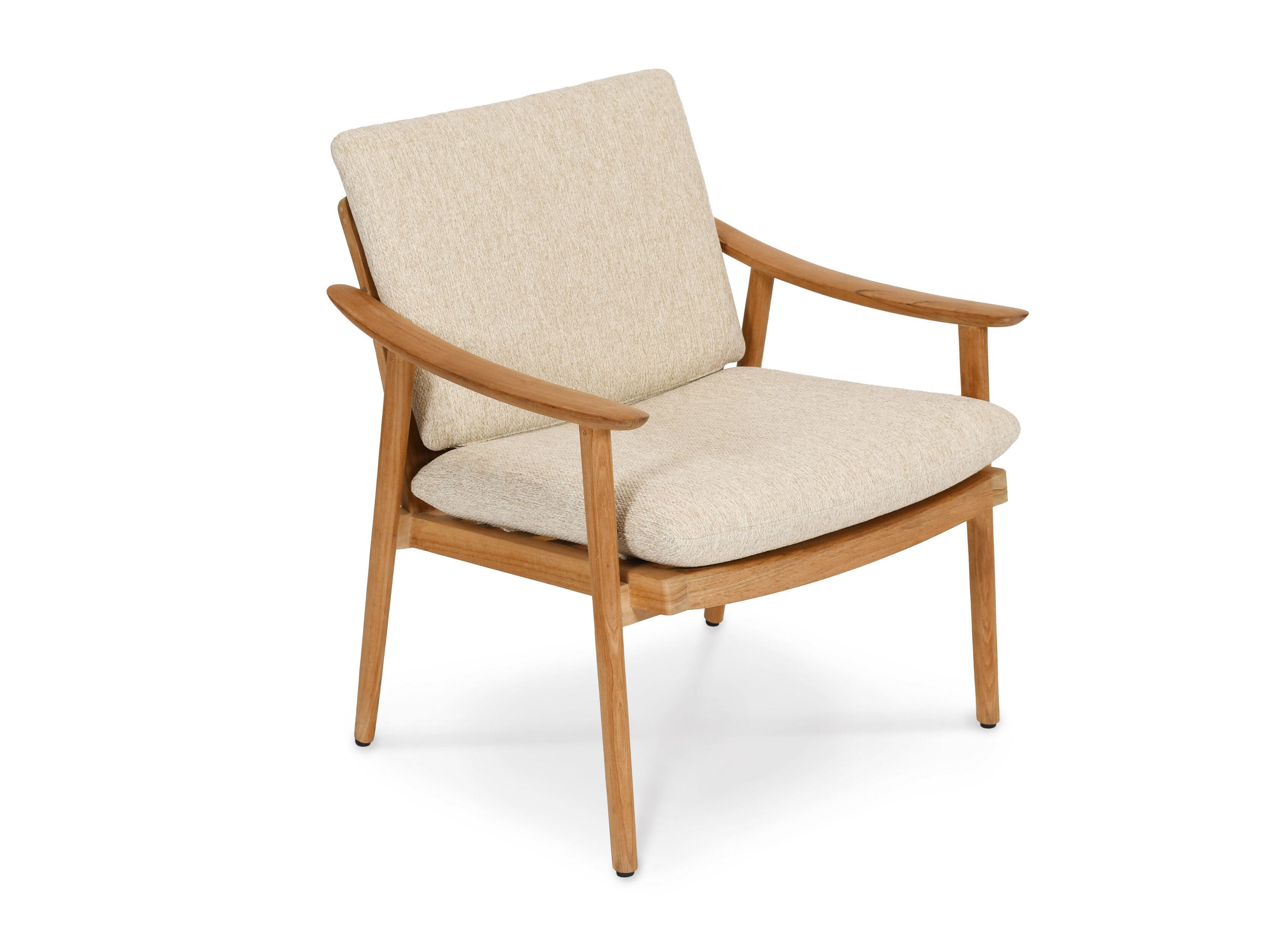 Садовое кресло из тикового дерева с подлокотниками FISCHER MÖBEL Keno ARCH-00042327 - Вид №1