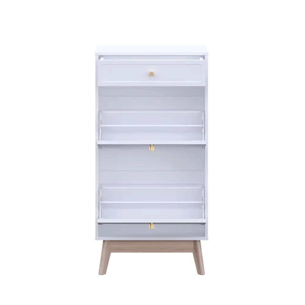 Обувница KONSENSA Лион Амьен 60x120x30 см 2 секции ЛДСП цвет белый STLM-2026465 - Вид №6