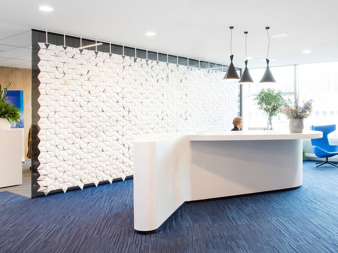 Подвесная перегородка bloomming FACET 646x265cm bianco ARCH-00034442