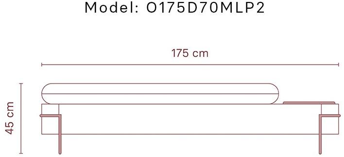 Momocca Модульная скамья со спинкой, обитая тканью Olga sun-id-1453689 - Вид №32