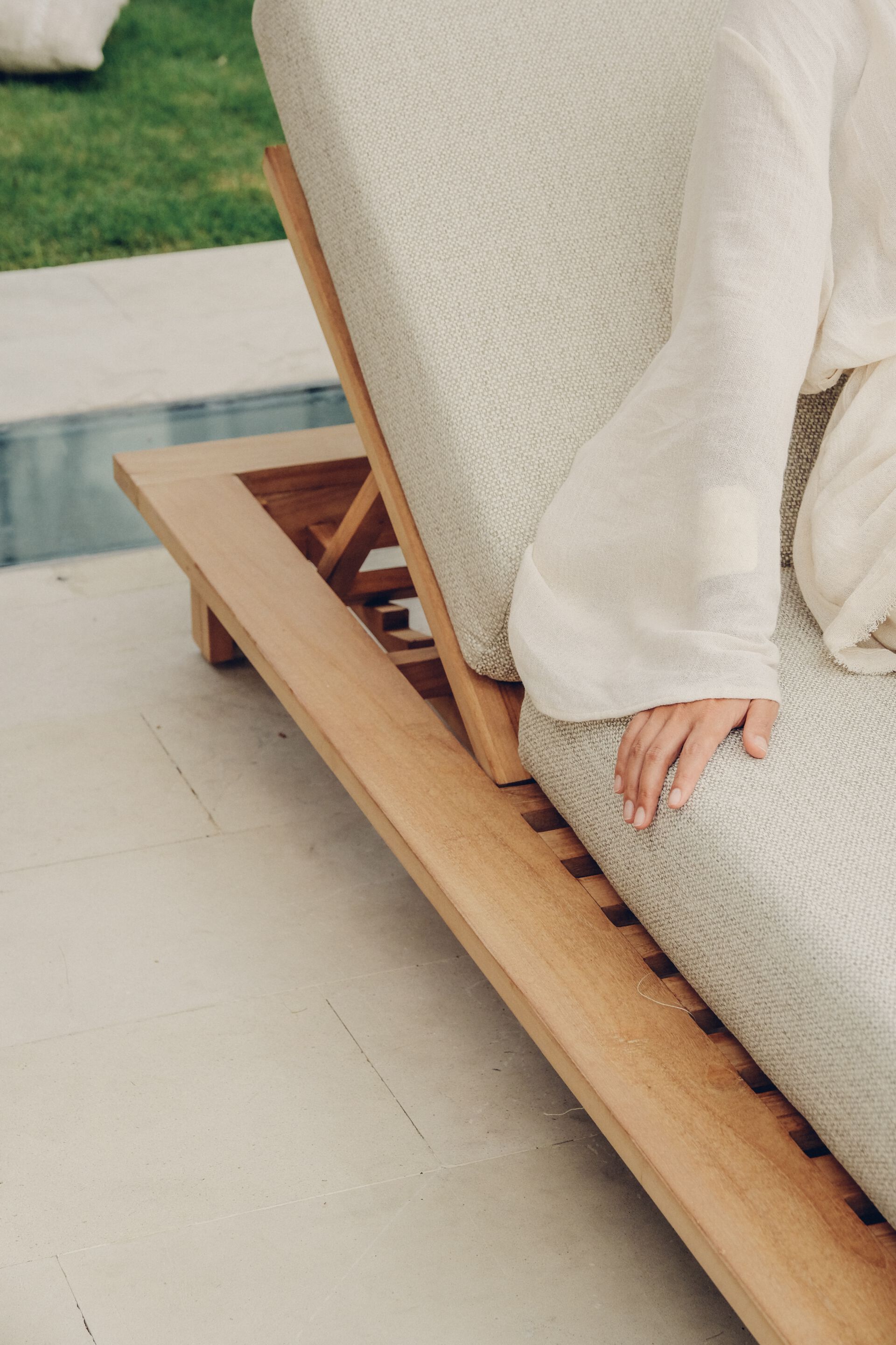 Садовая кровать с откидной спинкой из ткани cbdesign Ocean ARCH-00142542 - Вид №7