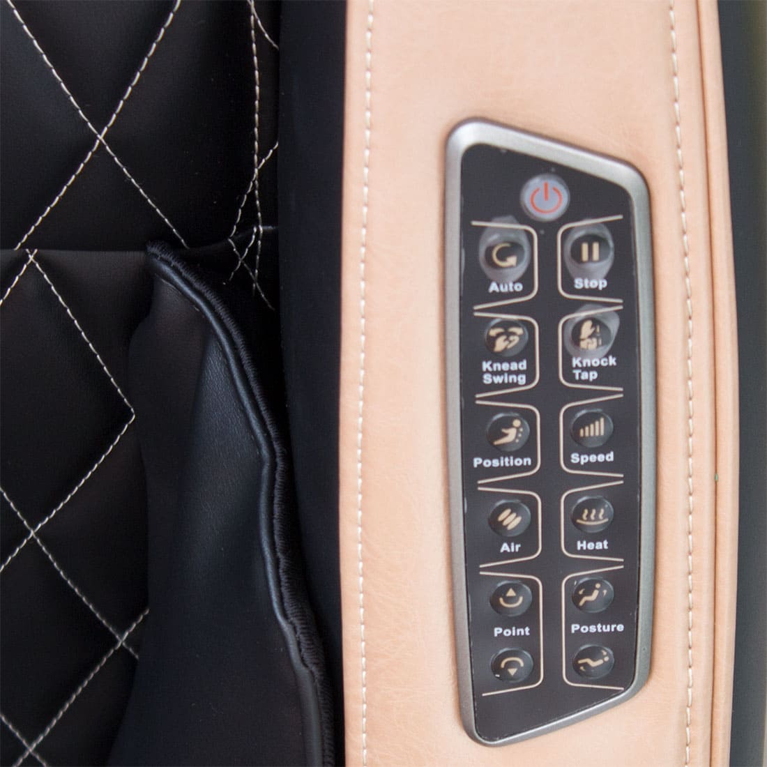 Массажное кресло bend (коричнево-черное) GESS sun-id-2068589 - Вид №5
