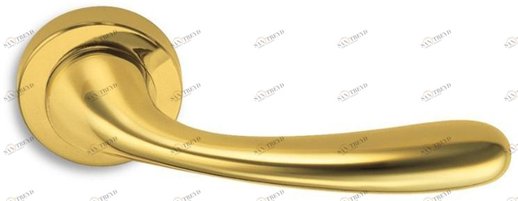 Ento Ручка из латуни на розетке Ilex 6005