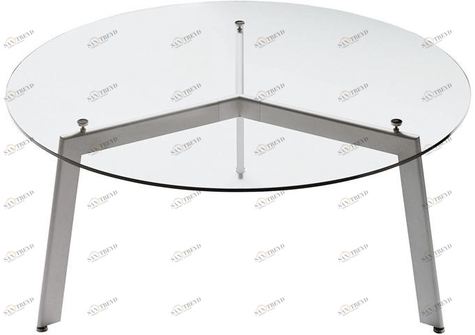 Desalto Круглый стол из стали и стекла sun-id-1374752