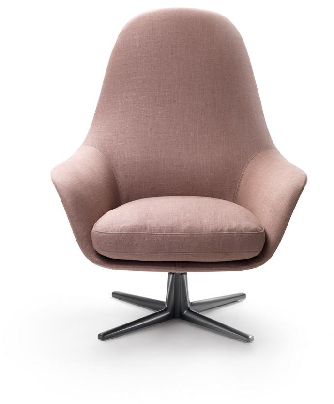 Flexform Вращающееся кресло из ткани с подлокотниками Sveva sun-id-1471757 - Вид №3