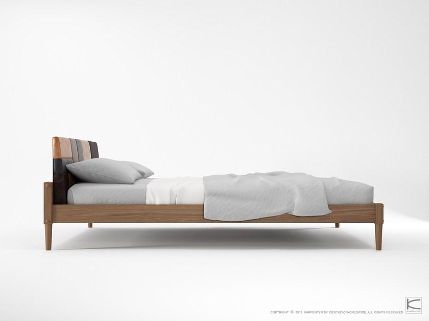 KARPENTER Деревянная кровать размера «queen-size» с мягким изголовьем Katchwork sun-id-1509238 - Вид №2