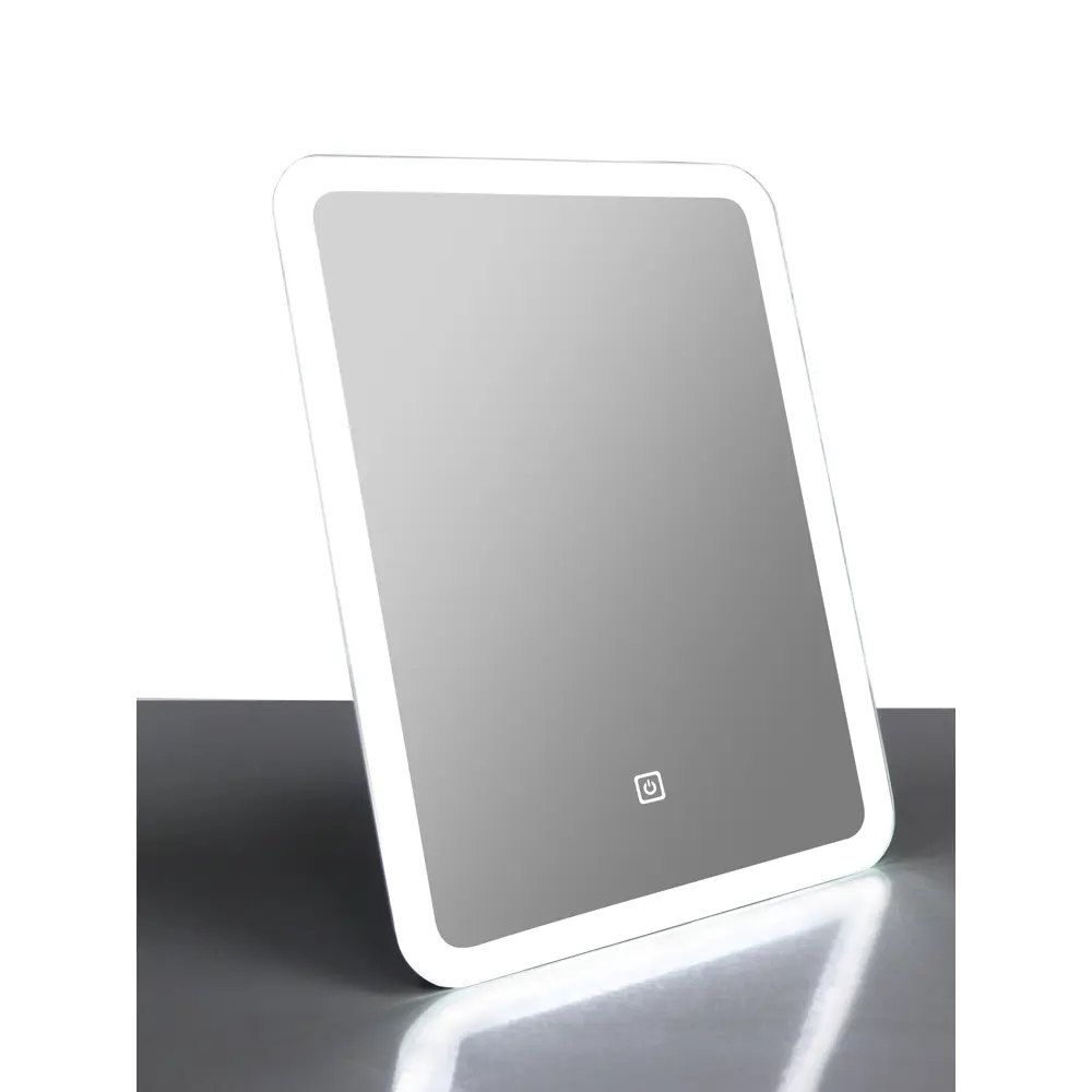 Зеркало настольное Континент Makeup 33x43 см пластик цвет белый CONTINENT Зеркало с LED-подсветкой STLM-2208390 - Вид №4