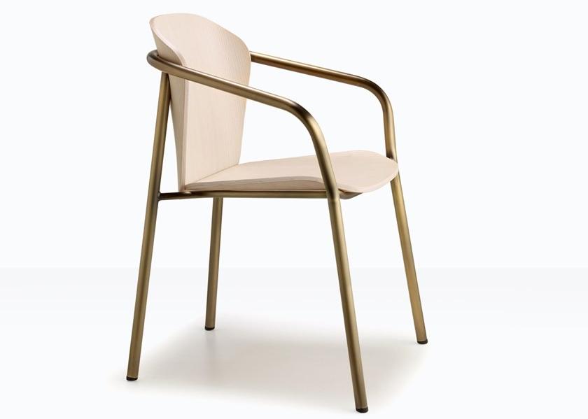 SCAB DESIGN Кресло из стали и дерева с подлокотниками Finn sun-id-1488684 - Вид №11