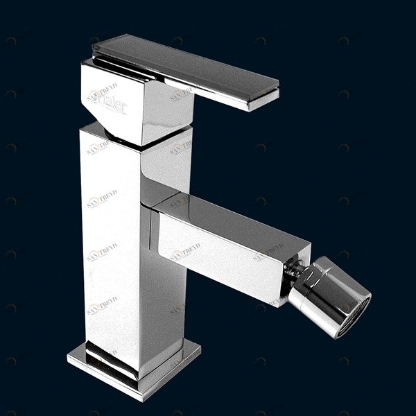 Однорычажный смеситель для биде с клапаном клик-клак 50.011C MAIER KROMATIC KUADRAT 50011C