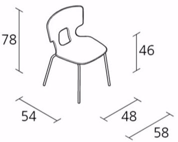Alias Штабелируемый стул Enna erice sun-id-1384927 - Вид №2