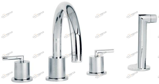 rvb Комплект для ванны с ручным душем на 4 отверстия Fun 4031.--.70