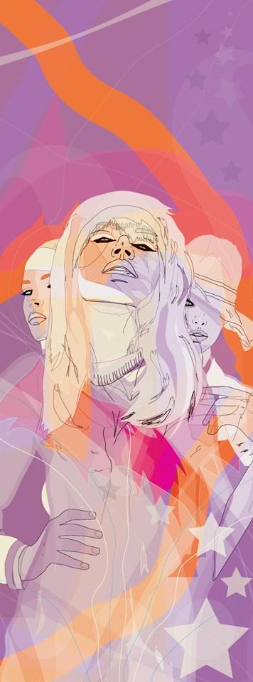 MOMENTI Авторский художественный принт Crazy home paintings Gi-017 - Вид №1