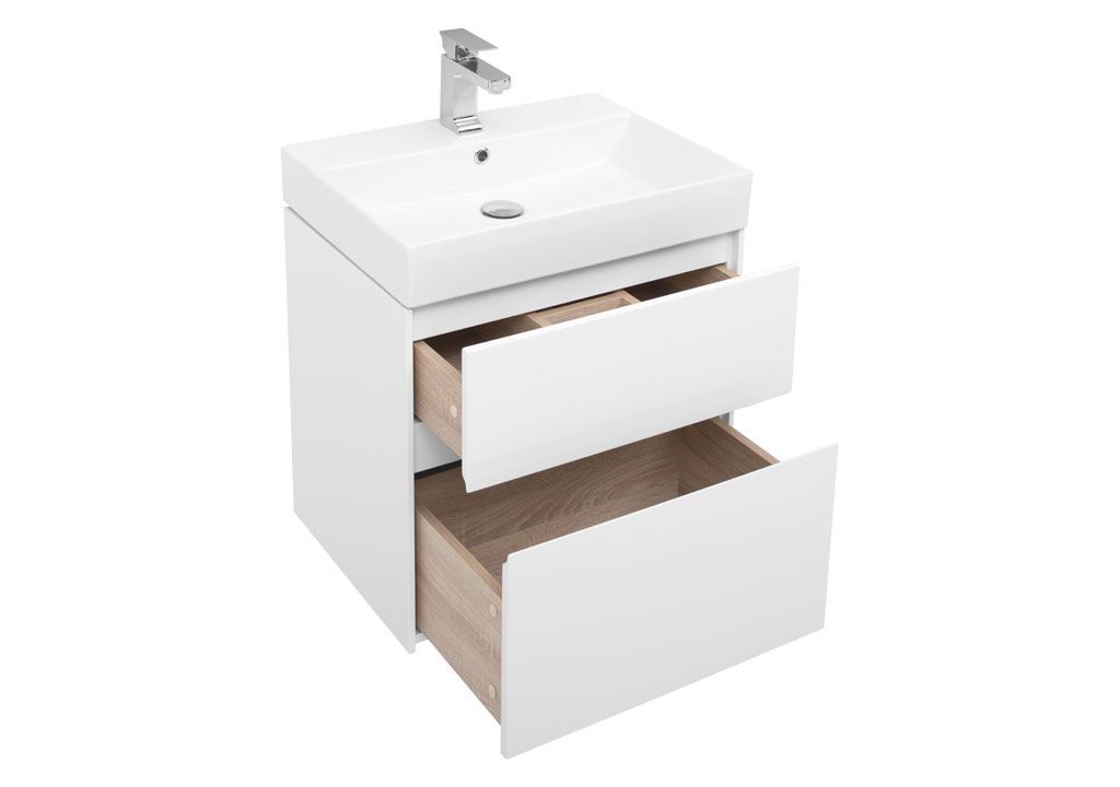 Мебель для ванной Aquanet Бруклин 60 белый 00207803 - Вид №3