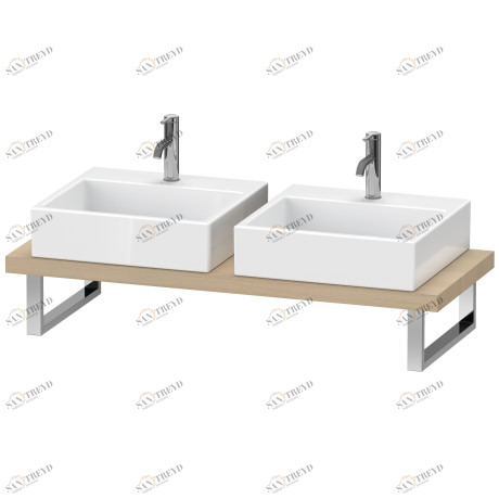 XL101C07171 Консоль для накладной и встраиваемой сверху раковины компакт, Толщина консоли 45 мм X-Large #XL101C 480 мм Средиземноморский дуб Duravit