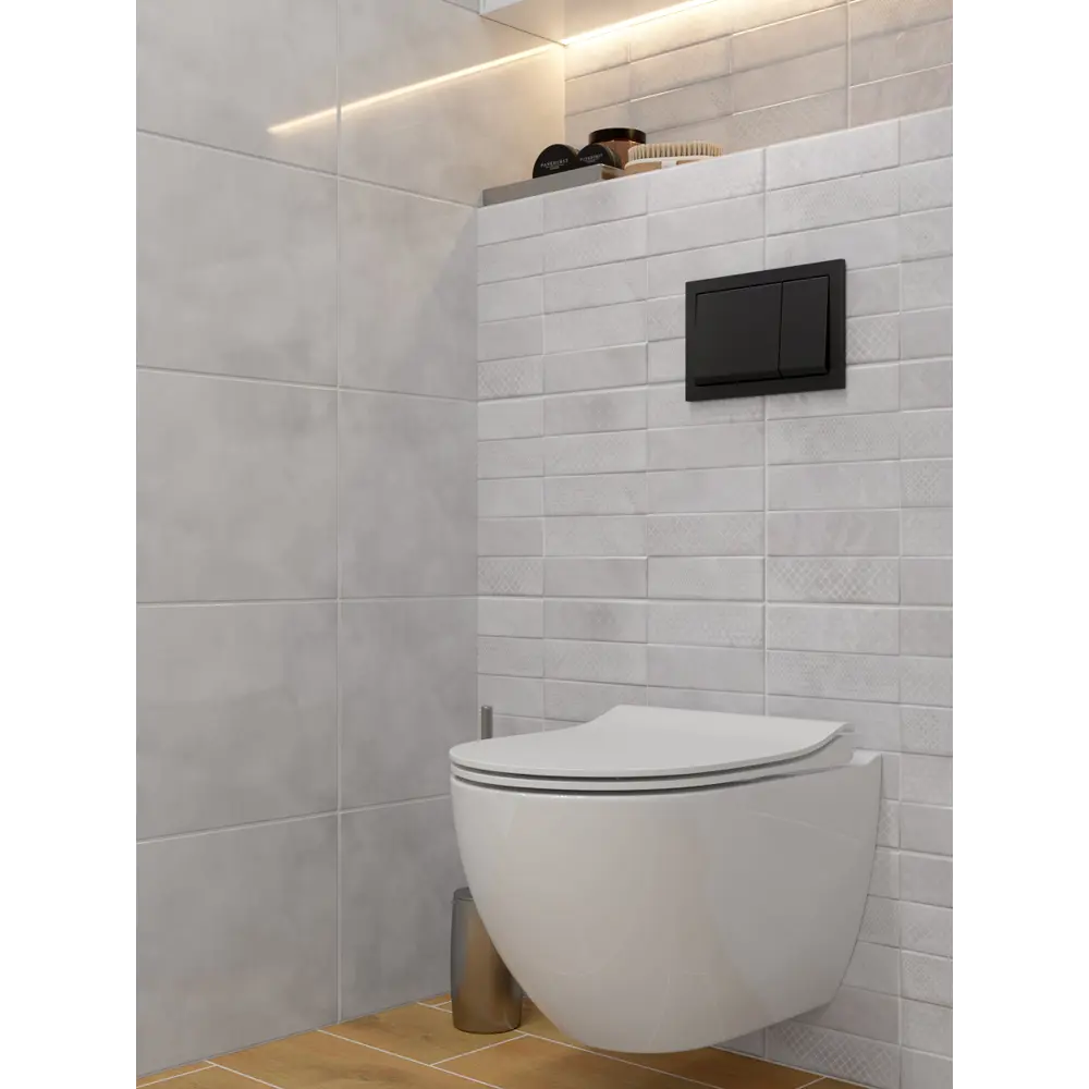 Кнопка двойного слива SENSEA Dana цвет чёрный Без серии STLM-2055808 - Вид №1