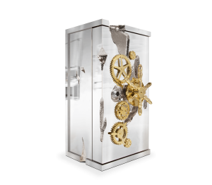 0-213 Роскошный серебряный сейф миллионера Boca Do Lobo