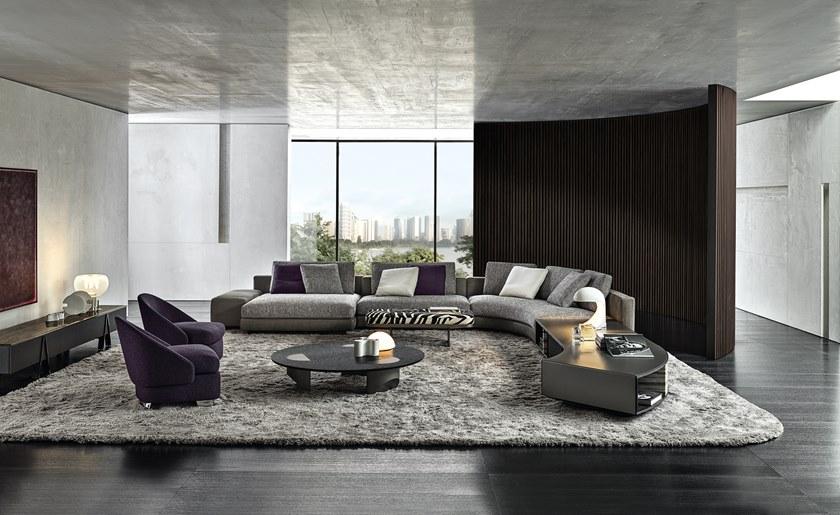 Minotti Секционный модульный диван из ткани sun-id-1383757 - Вид №8