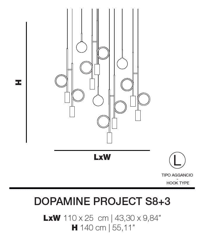 Светодиодный подвесной светильник из боросиликатного стекла Euroluce Lampadari допамин ARCH-00105985 - Вид №2