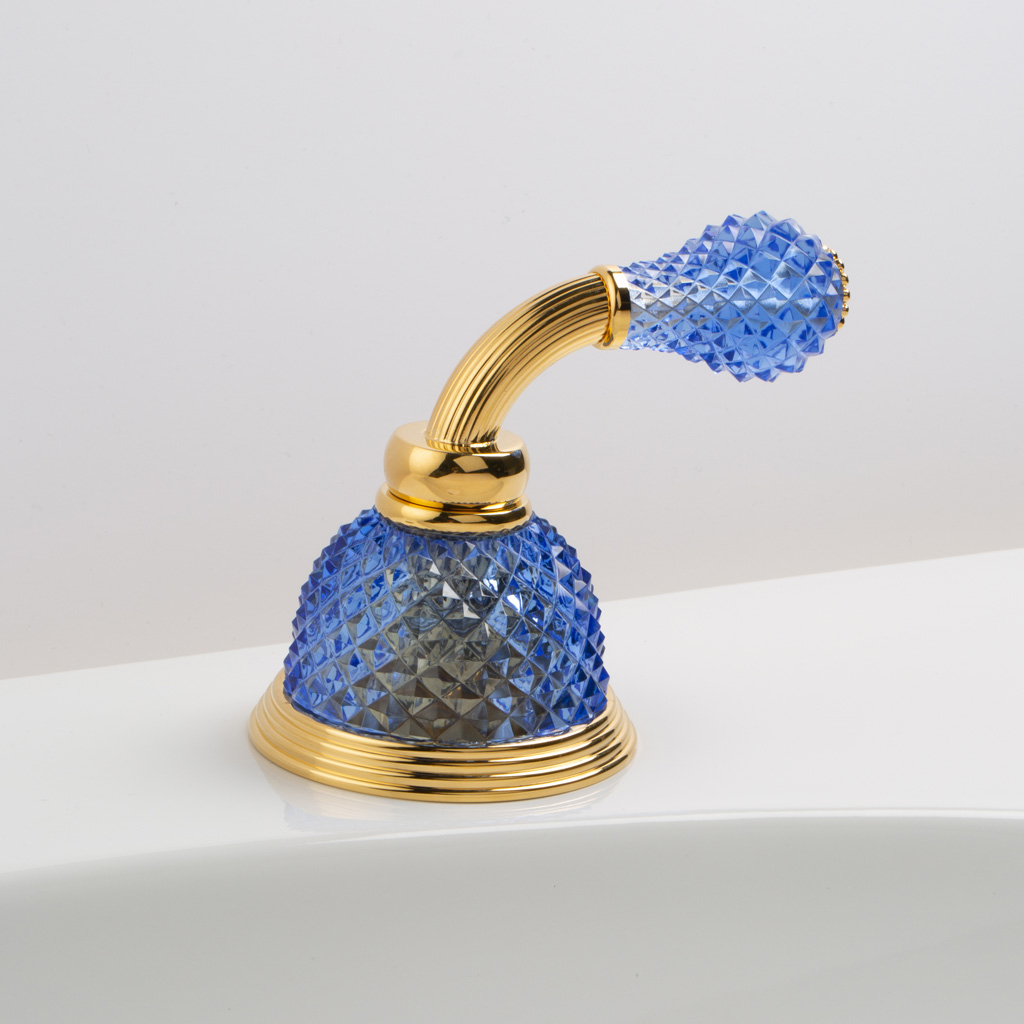 C56-3S1D C56-3S1D Излив на край ванны РУЧКА КУПОЛЬНАЯ DI Cristal & Bronze DÔME À MANETTES DIAMANT  - Вид №1