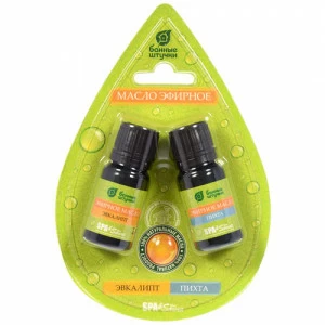 Банные штучки Набор масел из 2-х флаконов (Эвкалипт+пихта)