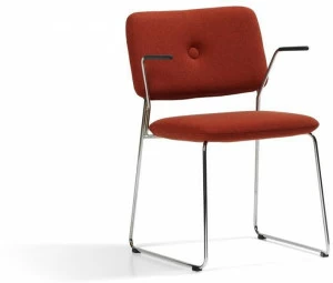 Blå Station Стул с обивкой из ткани с подлокотниками Dundra S70a