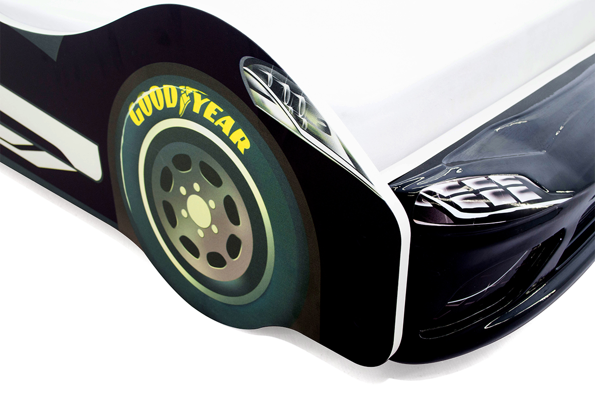 Детская кровать-машина черная "Супра" БЕЛЬМАРКО  00-3873171 Черный Santreyd  - Вид №7