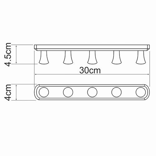 K-1075 Кронштейн настенный WasserKRAFT  - Вид №2